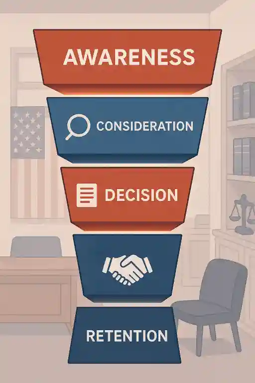 Legal Marketing Funnel Stages – Connect with the user’s mind at every step 🧭